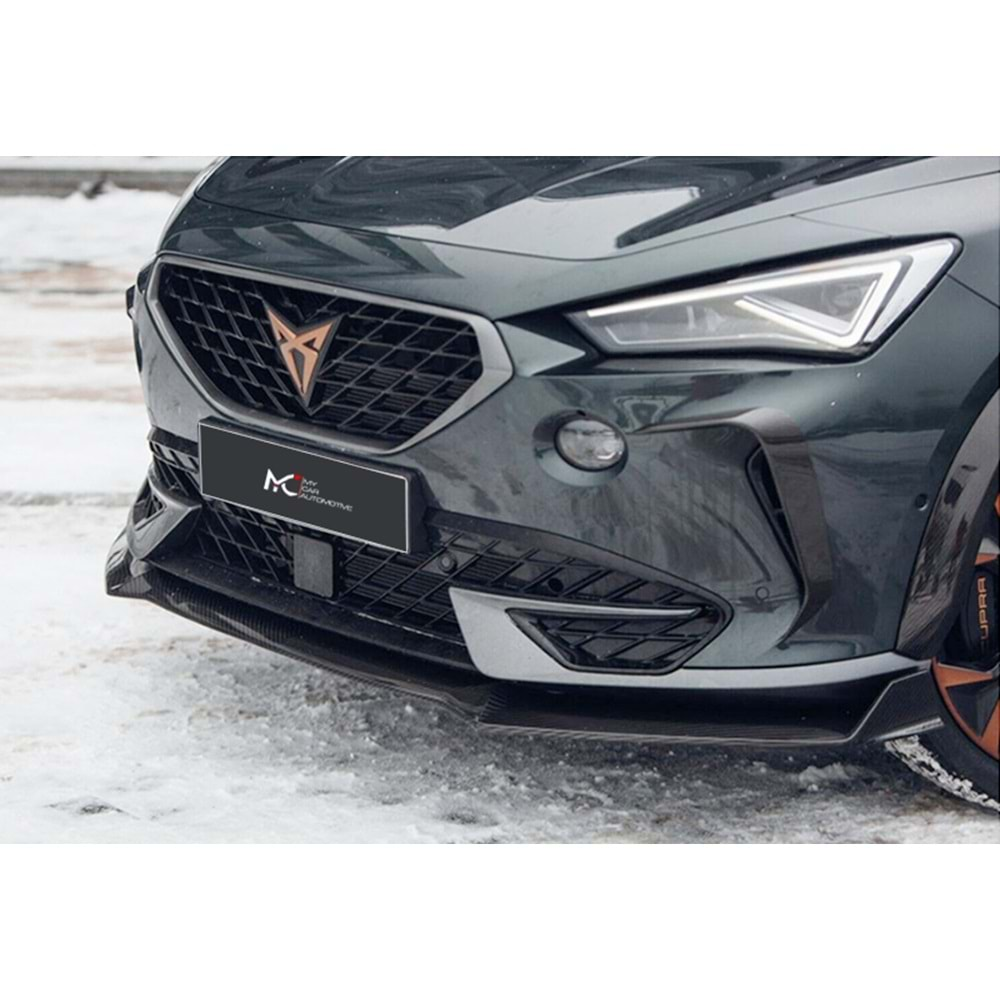 Seat Cupra Formentor Mk1 2020+ - Lip/Ön Lip A Plus+ Custom SE V1 Stil, Piano Black Parlak Ürün Yüzeyi, Vkm