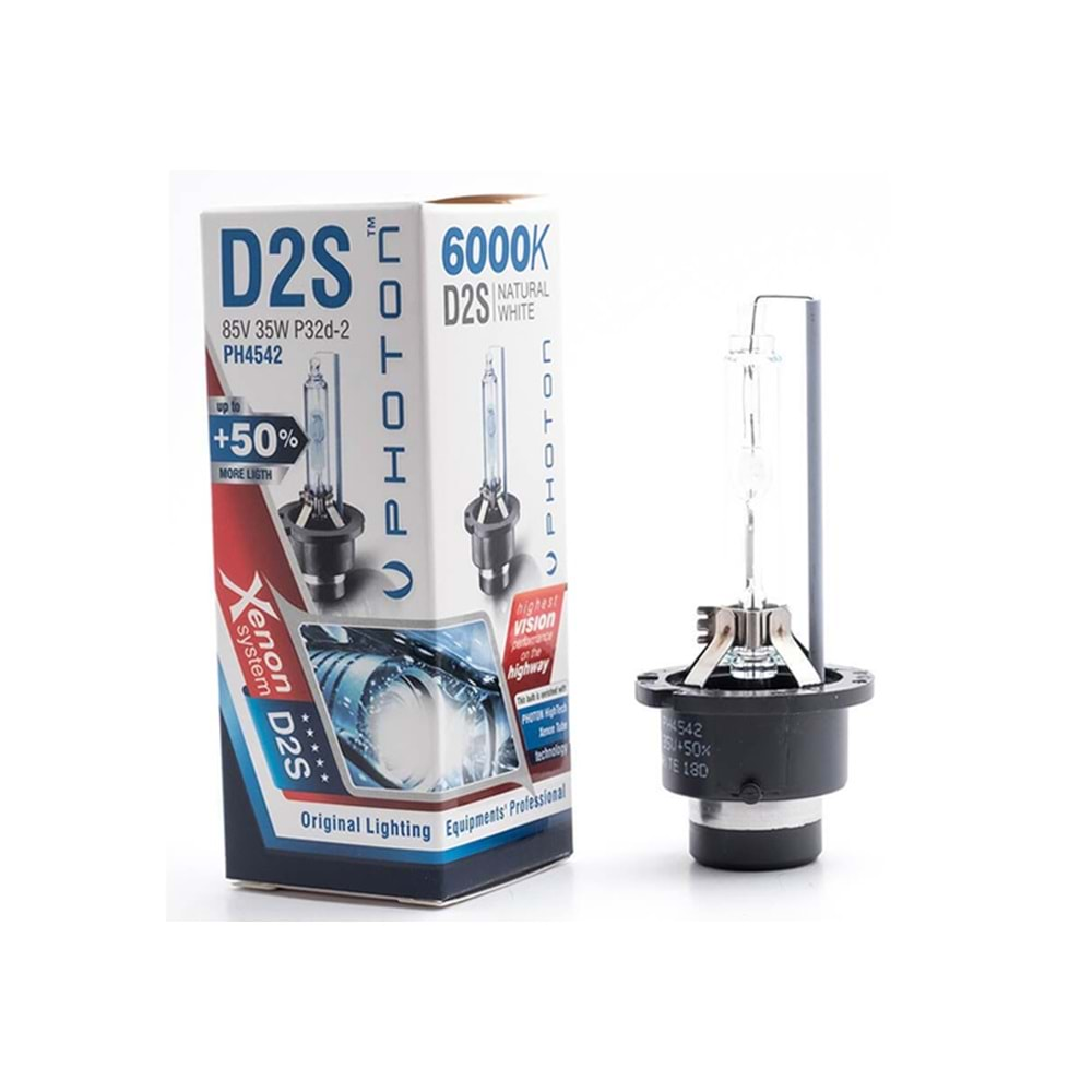 W.Photon - D2S Xenon Oem Stil Ampul 6000K, % 50 Aydınlatma