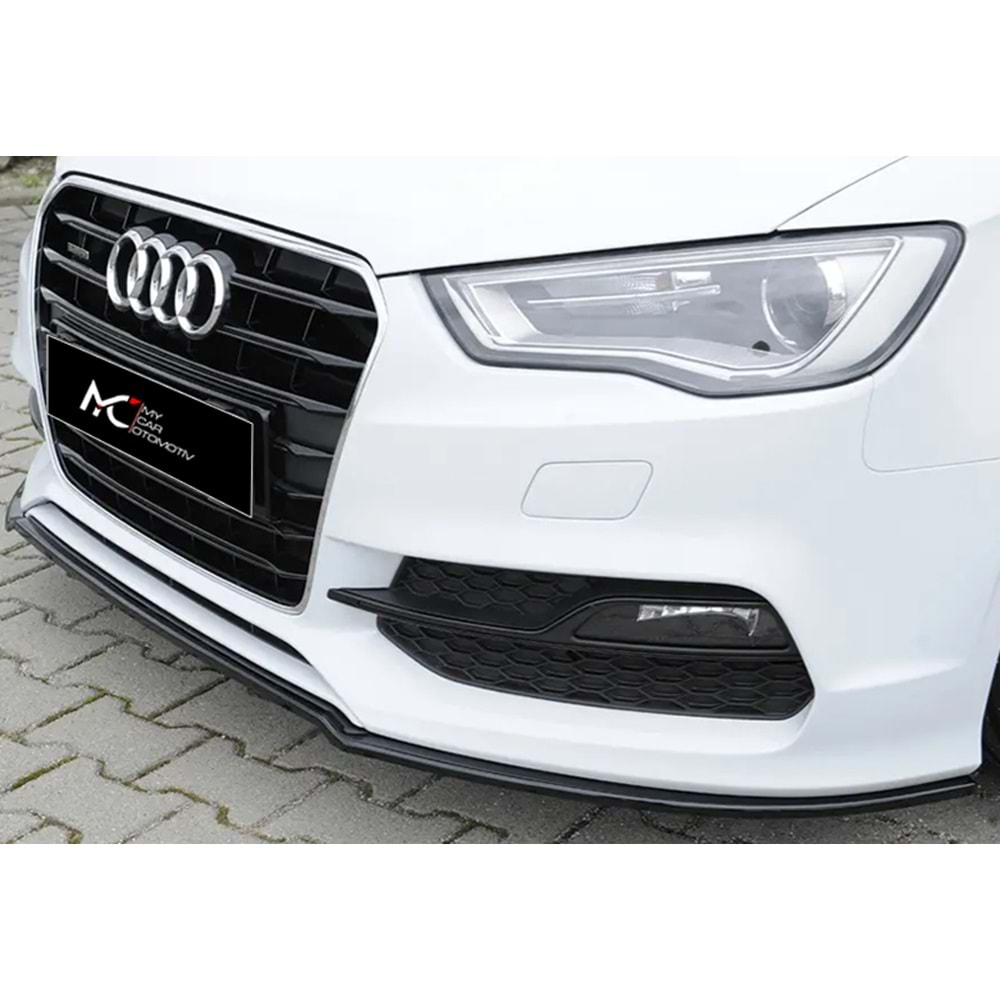 Audi A3 8V SD 2012+ - Ön Lip Rieger Max Design Standart, Piano Black Vkm.