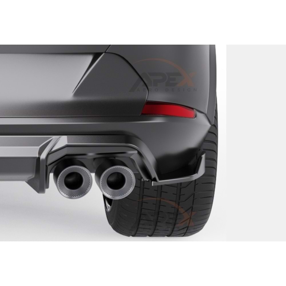 Seat Cupra Formentor Mk1 2020+ - Flap/Arka Yan, A Pex Cupra V1 Stil, Piano Black Parlak Ürün Yüzeyi, Vakum, Set