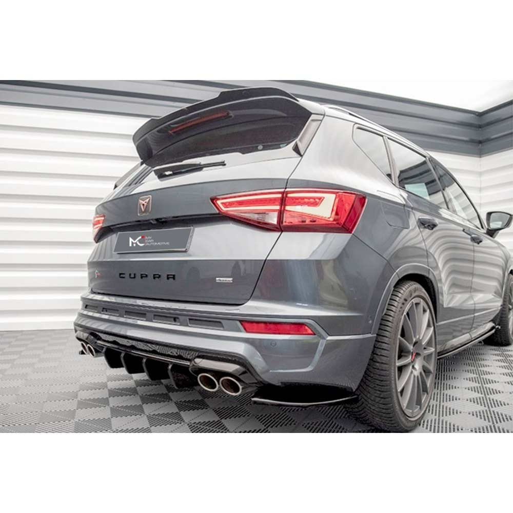 Seat Cupra Ateca Mk1 2018+ - Flap/Arka Yan A Plus+ Cupra V1 Stil, Piano Black Parlak Ürün Yüzeyi, Vkm., Set