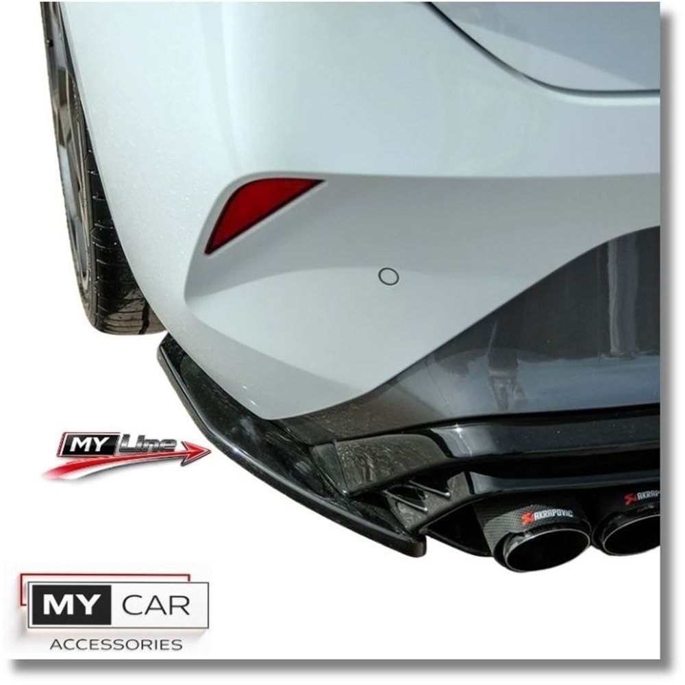 Seat Cupra Leon Mk1 2020+ - Tampon Flap/Arka, A Plus M Pack V1 Stil, Piano Black Parlak Ürün Yüzeyi, Vakum