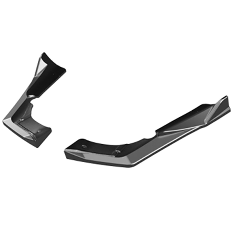 M. Benz C118 CLA45 2019+ - Tampon Flap/Arka Yan, A Plus CLA45 S Aero Pack V1 Stil, Piano Black Parlak Ürün Yüzeyi, Vakum, Set