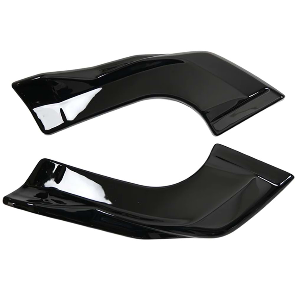 VW Tayron Mk2 2024+ - Tampon Flap/Arka Yan, A Plus Std./R Line V1 Stil, Piano Black Parlak Ürün Yüzeyi, Vakum, Set