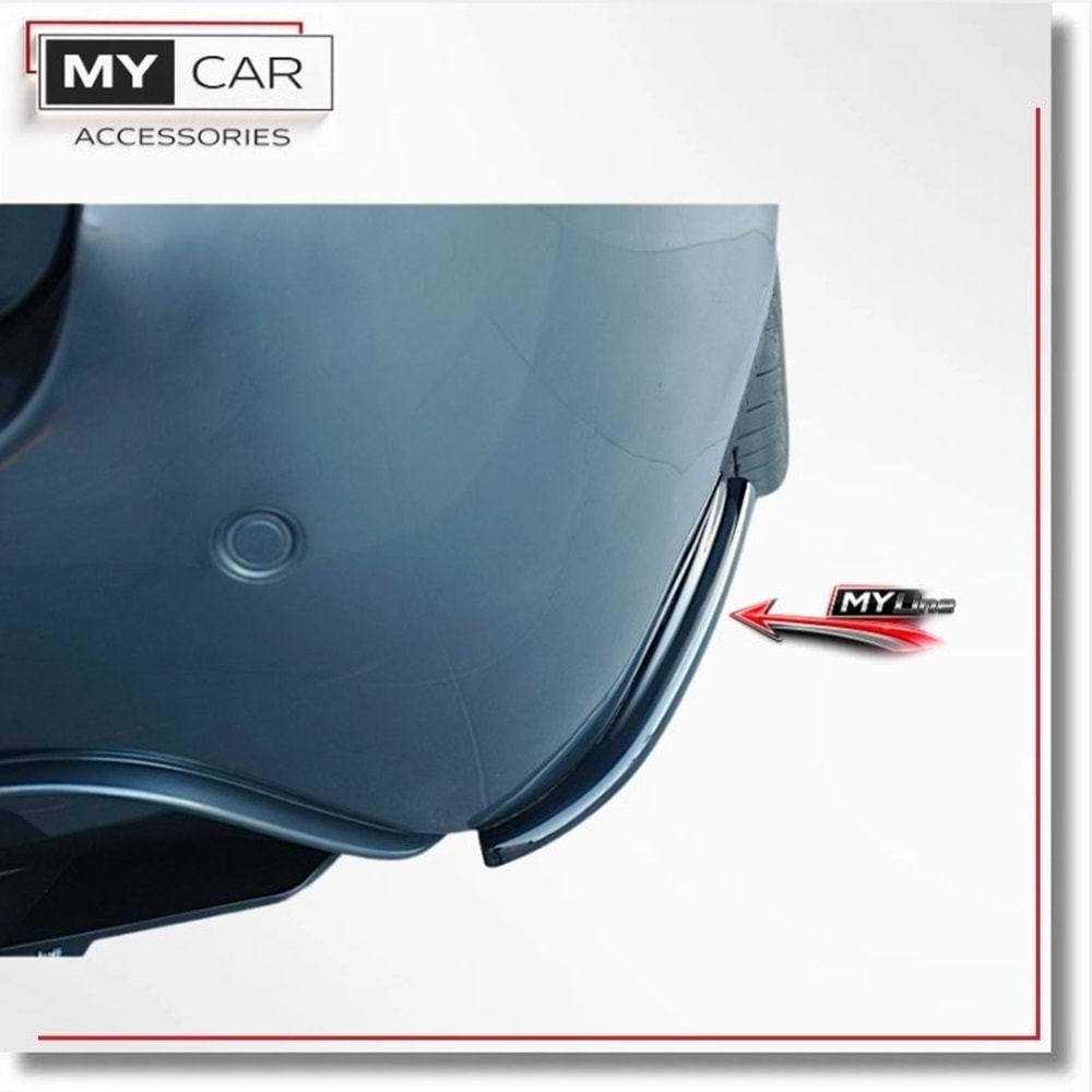 BMW E60 2003+ - Tampon Flap/Arka Yan, A Plus M Pack V1 Stil, Piano Black Ürün Yüzeyi, Vakum, Set