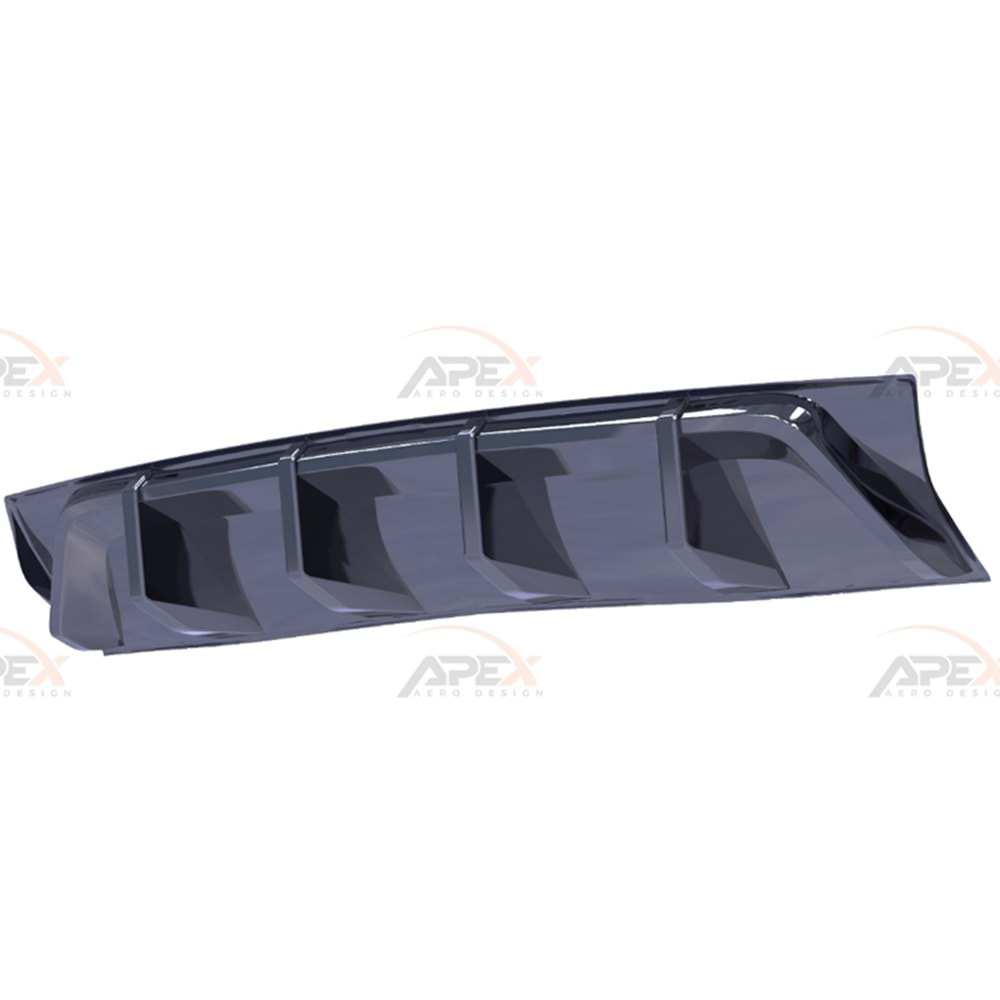 Audi Q5 Mk2 FL 2021+ - Difüzör/Arka, A Pex S/S Line V1 Stil, Piano Black Parlak Ürün Yüzeyi, Vakum