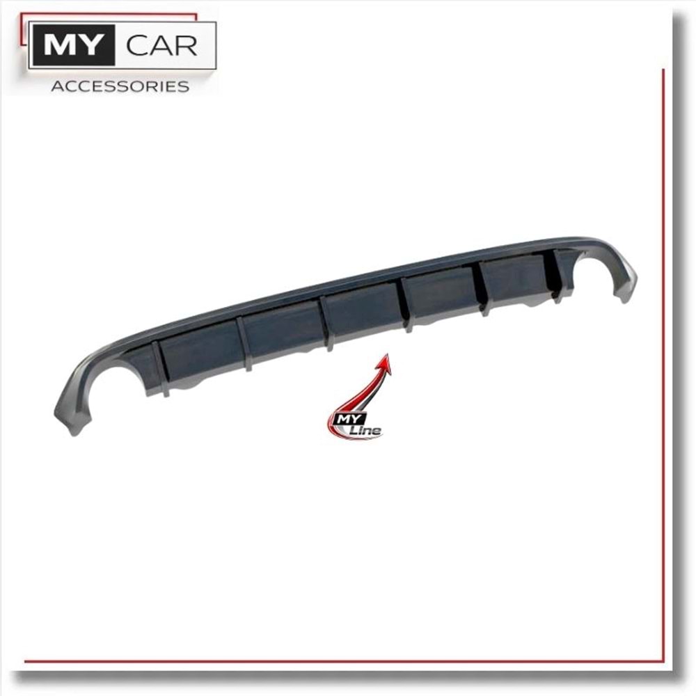 BMW G20 2019+ - Difüzör/Arka, A Plus Std. Line V1 Stil,Std Tmpn., Piano Black Parlak Ürün Yüzeyi, Vakum