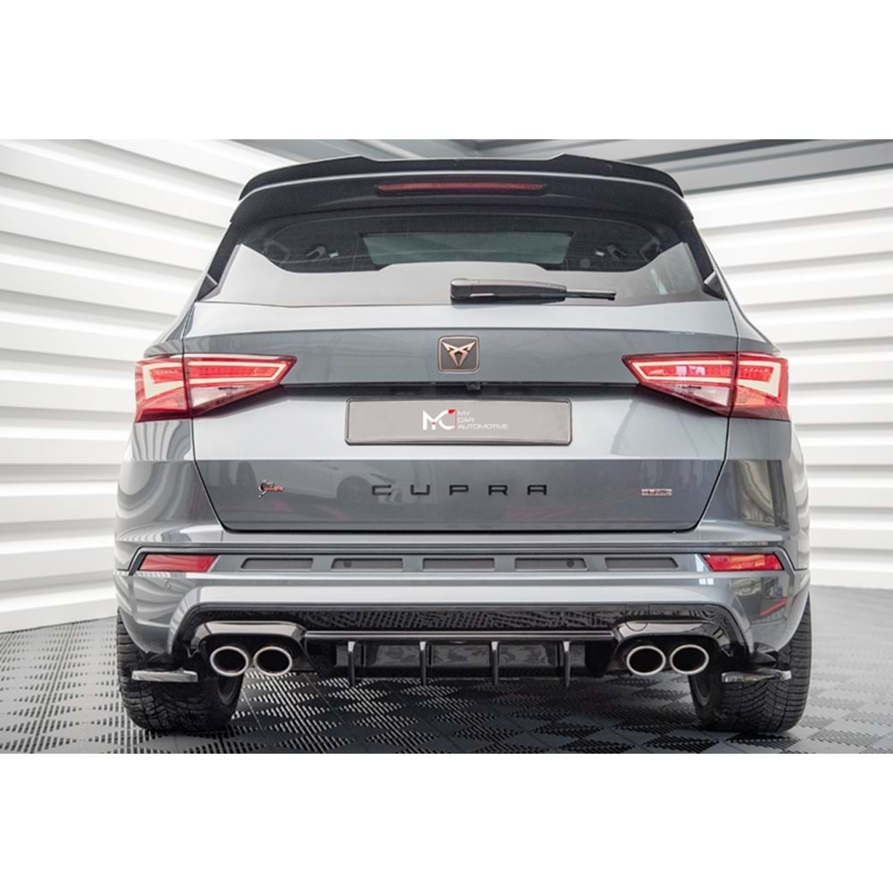 Seat Cupra Ateca Mk1 2018+ - Difüzör A Plus+ Cupra V1 Stil, Piano Black Parlak Ürün Yüzeyi Vkm.