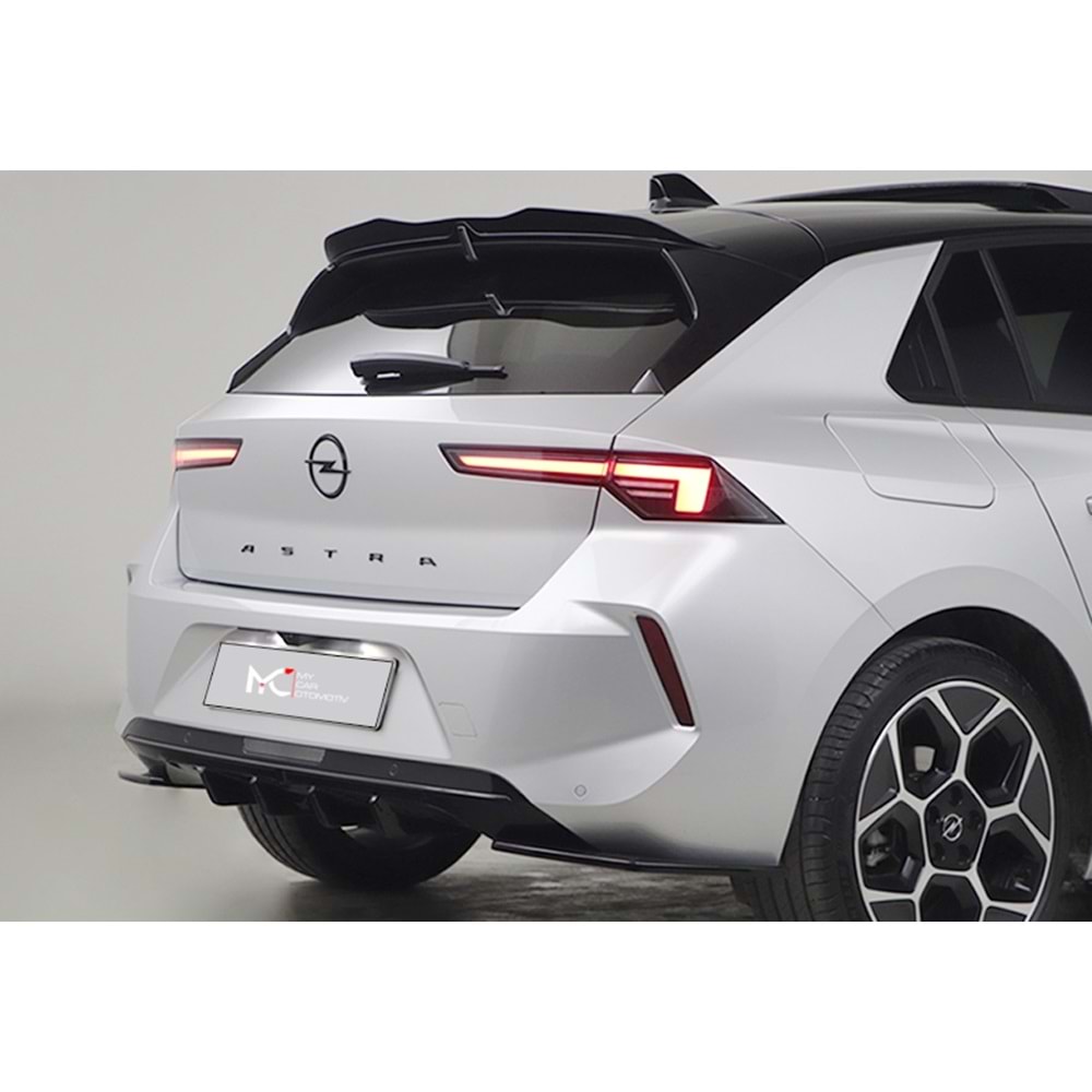 Opel Astra L 2020+ - Difüzör A Plus+ Std. V1 Stil, Piano Black Parlak Ürün Yüzeyi Vkm.