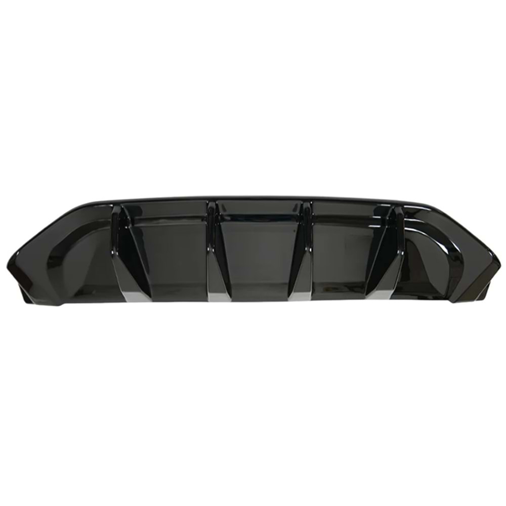 VW Tayron Mk2 2024+ - Difüzör/Arka, A Plus Std./R Line V1 Stil, Piano Black Parlak Ürün Yüzeyi, Vakum