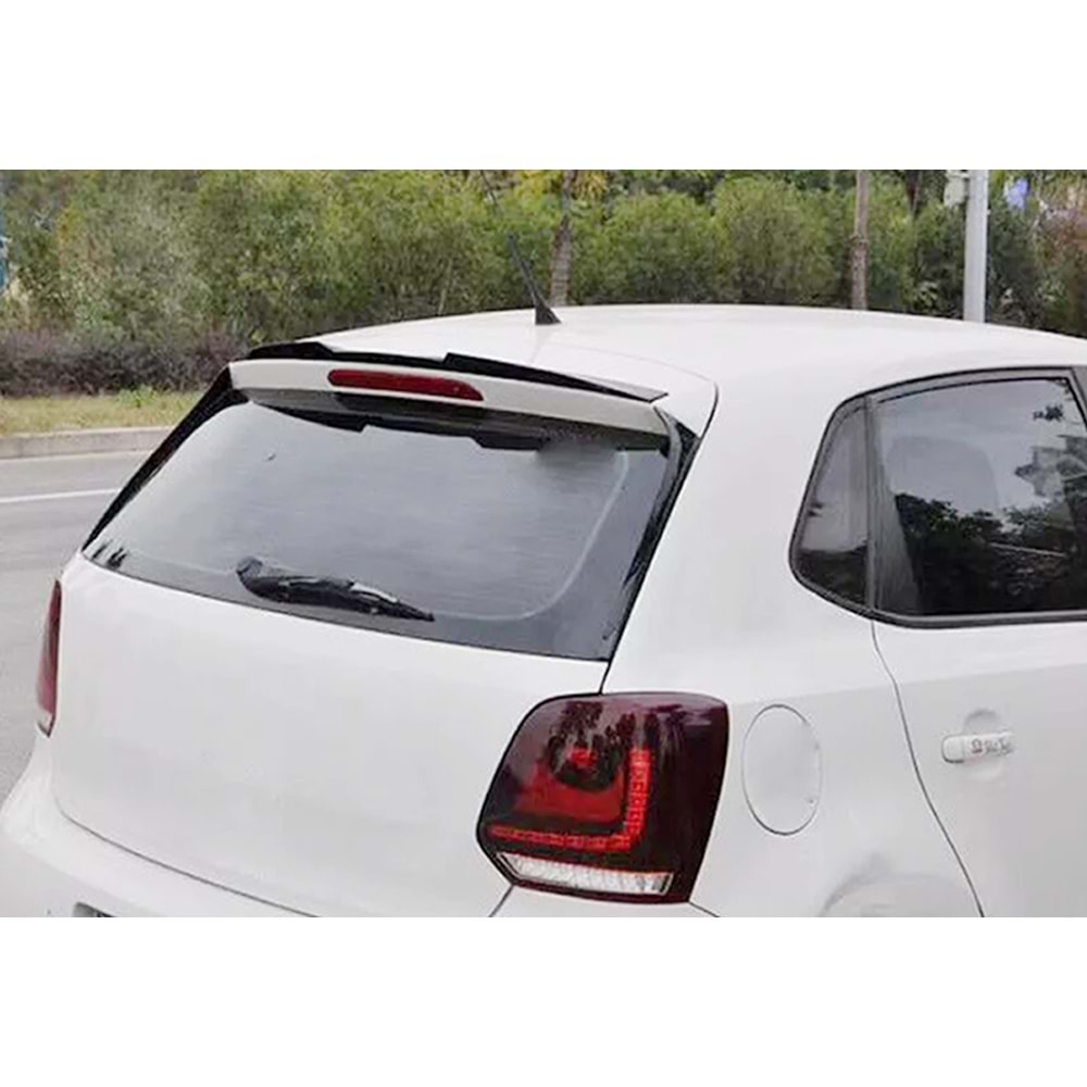 VW Polo Mk5 2009+ - Spoiler Çıtası/Arka Alt, GTI V2 Stil, Piano Black Boyalı Ürün Yüzeyi, ABS