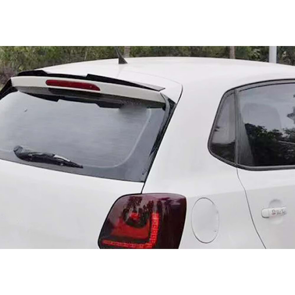 VW Polo Mk5 2009+ - Spoiler Çıtası/Arka Alt, GTI V2 Stil, Piano Black Boyalı Ürün Yüzeyi, ABS
