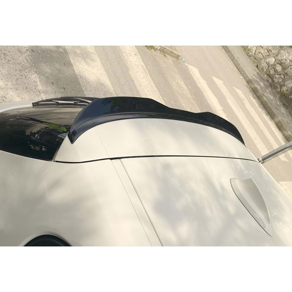 BMW F20 2011+ - Spoiler Max A Plus+ M Power Cap V1 Stil, Çift Taraflı Piano Black Parlak Ürün Yüzey Vkm