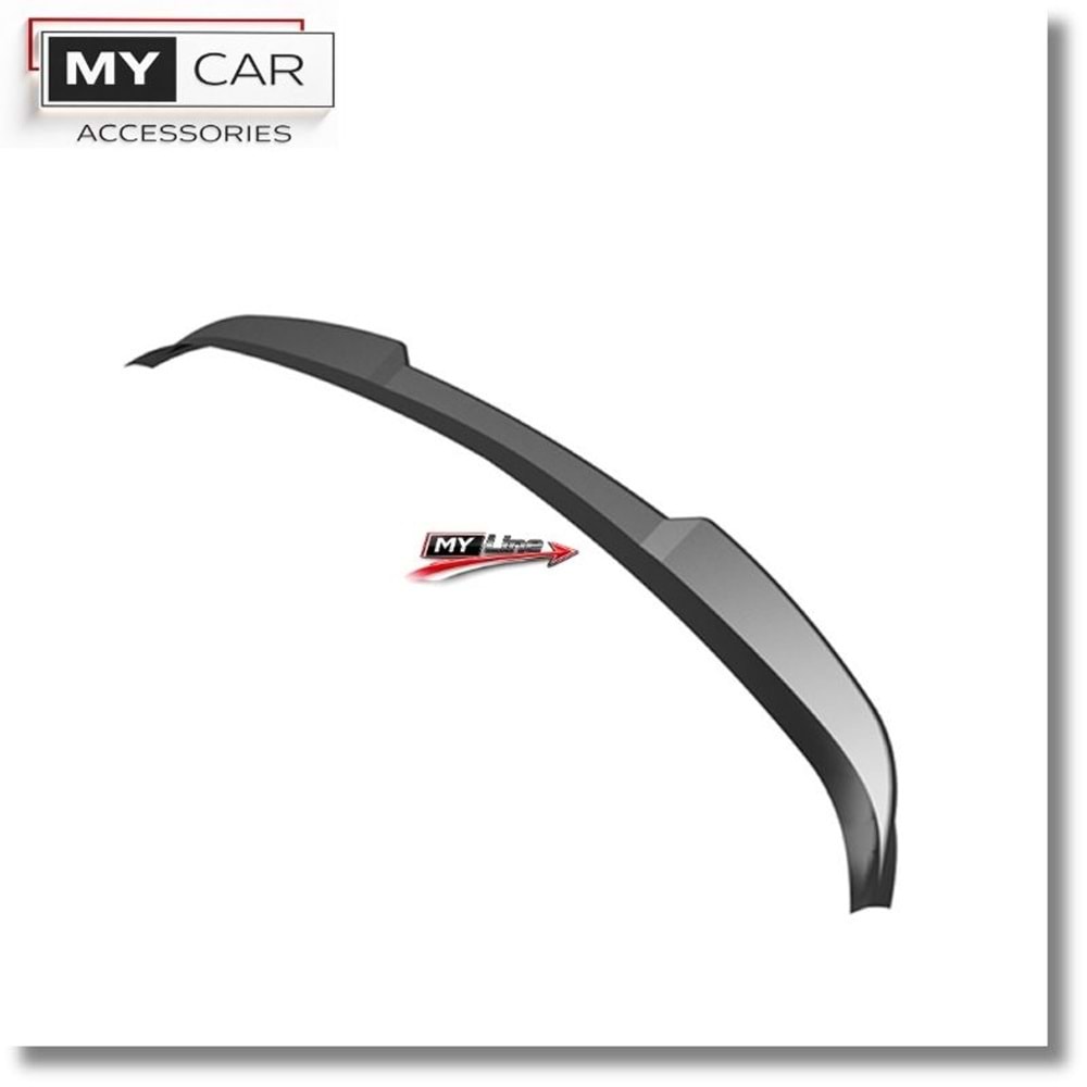 VW Golf Mk6 2008+ - Spoiler A Plus R V1 Stil, Tavan Üzeri, Piano Black Parlak Ürün Yüzeyi, Vakum
