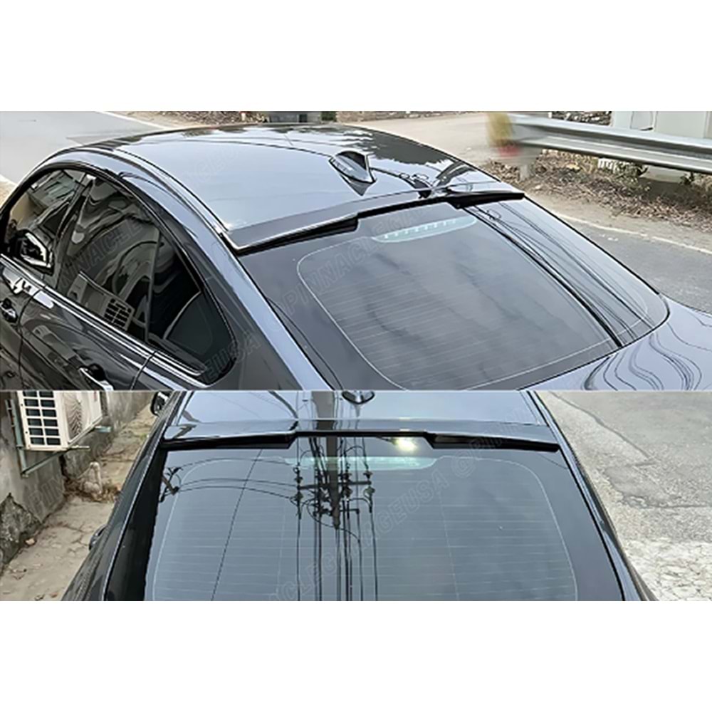 BMW F36 2014+ - Spoiler, M4 V2 Stil, Cam Üzeri, Piano Black Boyalı Ürün Yüzeyi, ABS