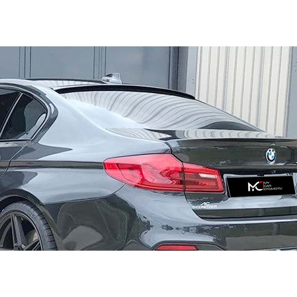 BMW G30 2017+ - Spoiler ACS Stil Cam Üzeri, Piano Black Boyalı Ürün Yüzeyi ABS.