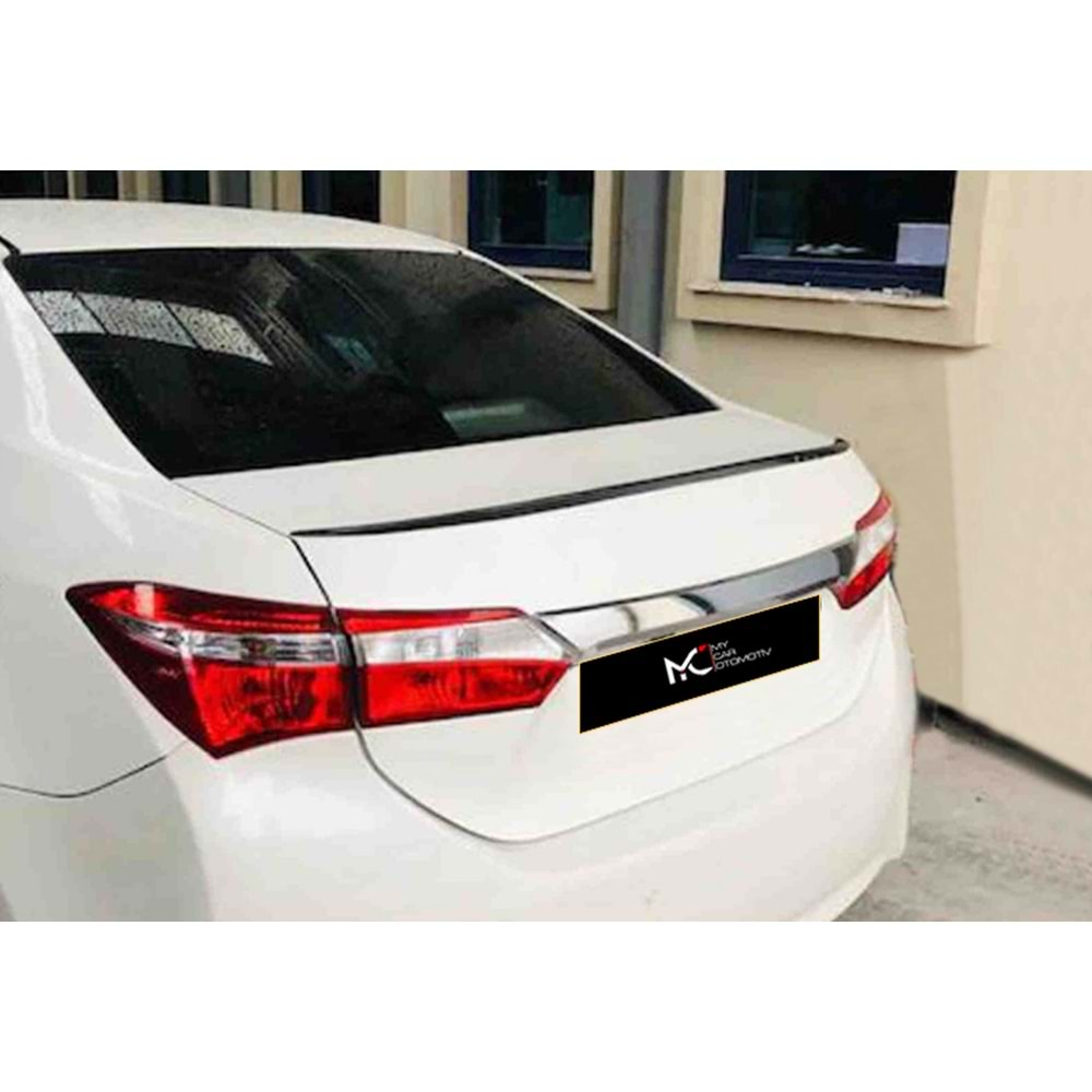 Toyota Corolla 11 2012+ - Spoiler Oem Anatomik V1 Stil Bagaj Üzeri, Parlak Siyah Ürün Yüzeyi Akrilik