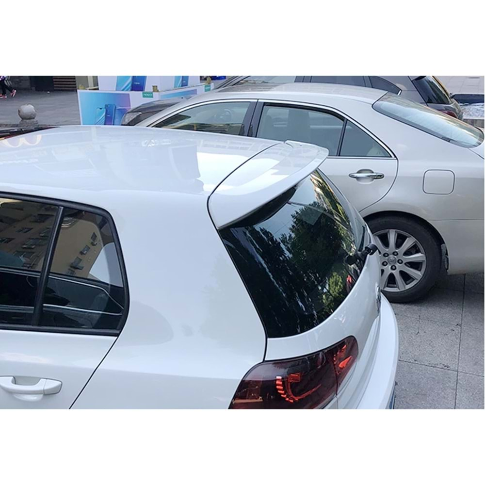 VW Golf Mk6 2008+ - Spoiler ABT V1B Stil Tavan Üzeri, Piano Black ABS