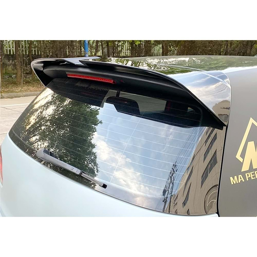 VW Golf Mk6 2008+ - Spoiler Oettinger Stil V2, Tavan Üzeri, Piano Black Boyalı Ürün Yüzeyi, ABS