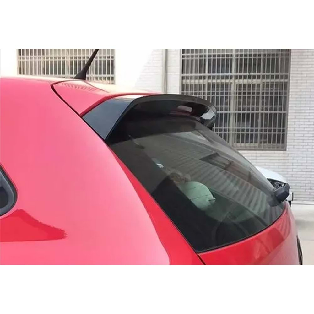 VW Polo Mk5 2009+ - Spoiler GTI Oem V2 Stil, Tavan Üzeri, Piano Black Boyalı Ürün Yüzeyi, ABS