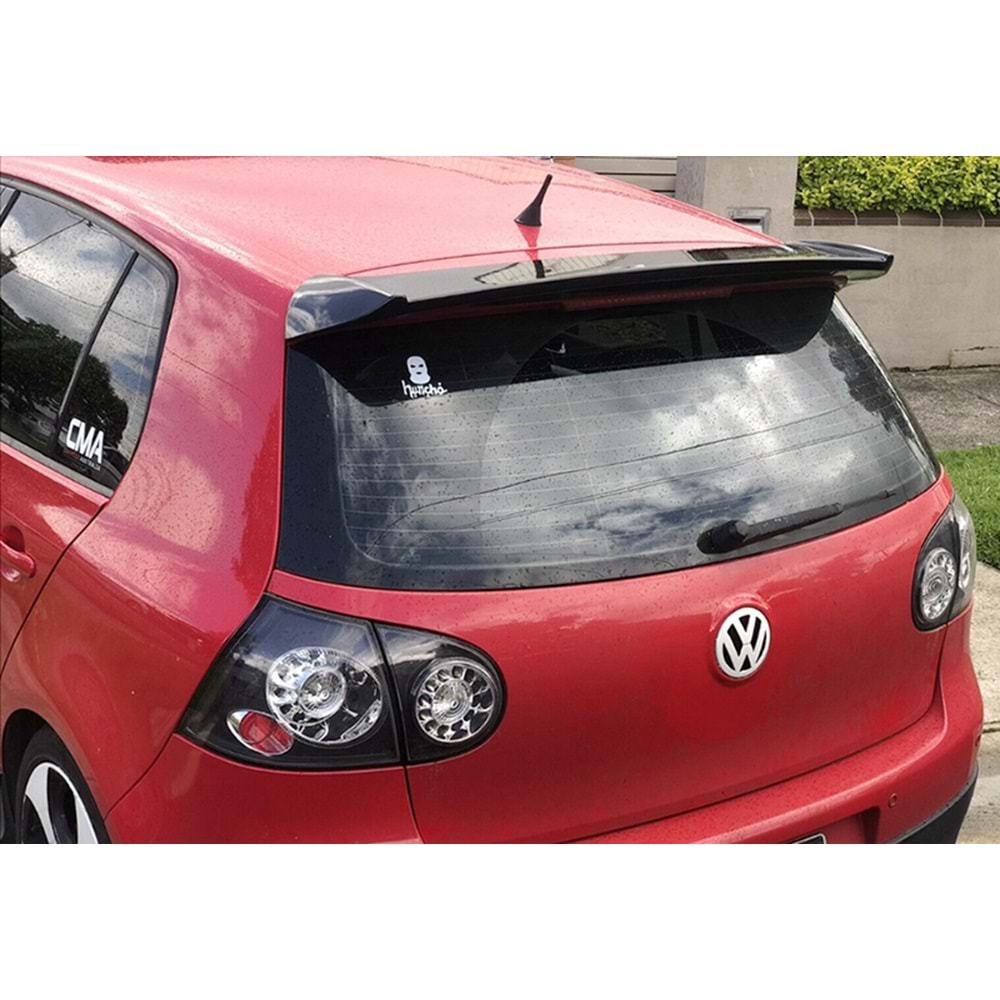 VW Golf Mk5 2003+ - Spoiler GTI/R32 Osir V2 Stil, Tavan Üzeri, Piano Black Boyalı Ürün Yüzeyi, ABS