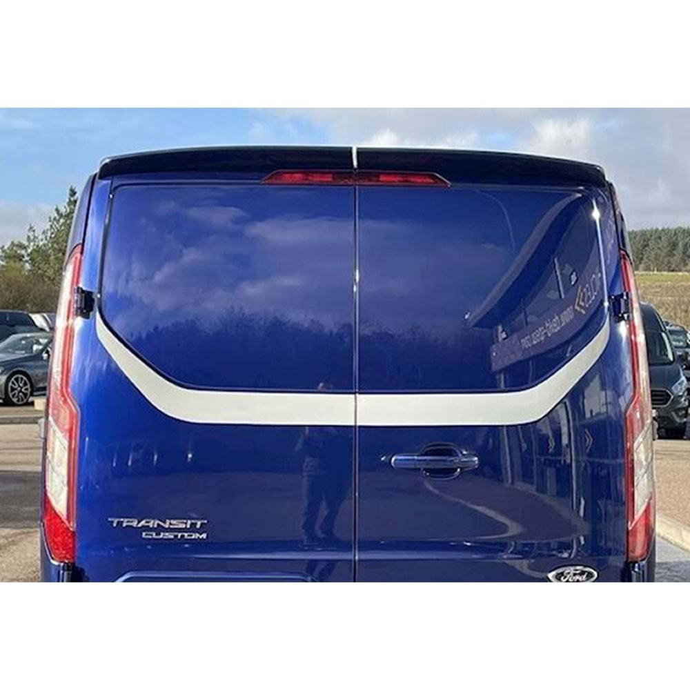 Ford Transit Mk4 2013+ - Spoiler RS Edition V2 Stil 2 Parça Tavan Üzeri, Piano Black Boyalı Ürün Yüzeyi ABS