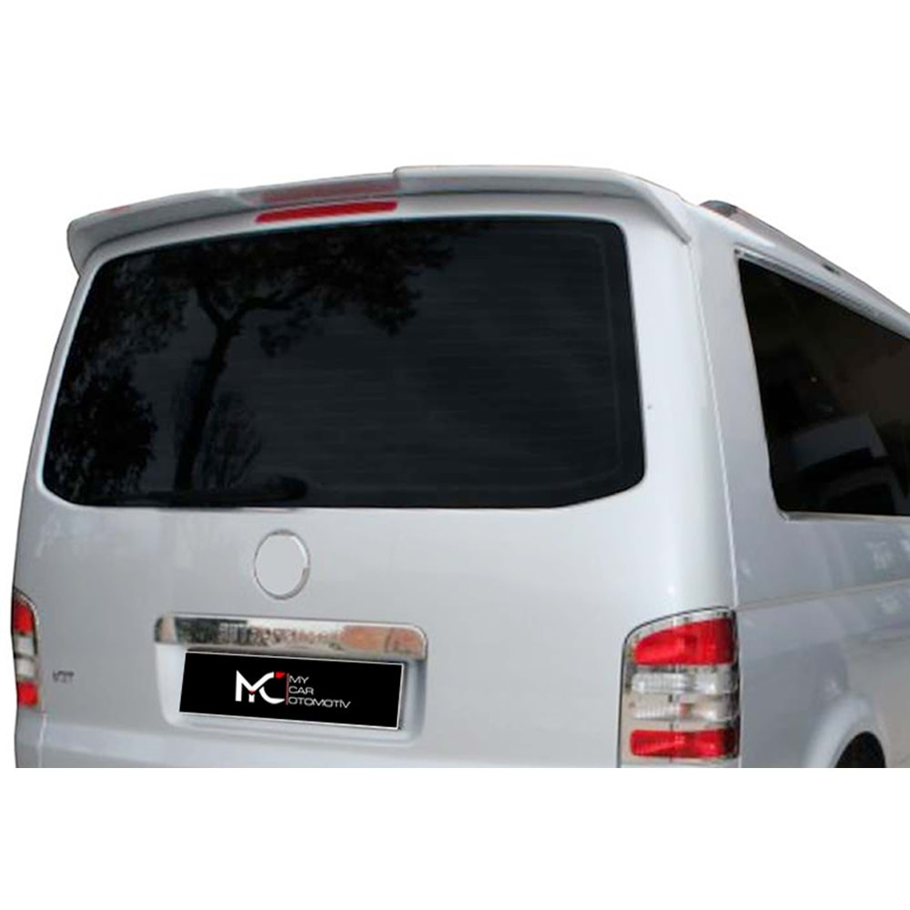 VW Transporter T5 FL 2009+ - Spoiler Sport V3D Stil Tavan Üzeri, Piano Black FRP