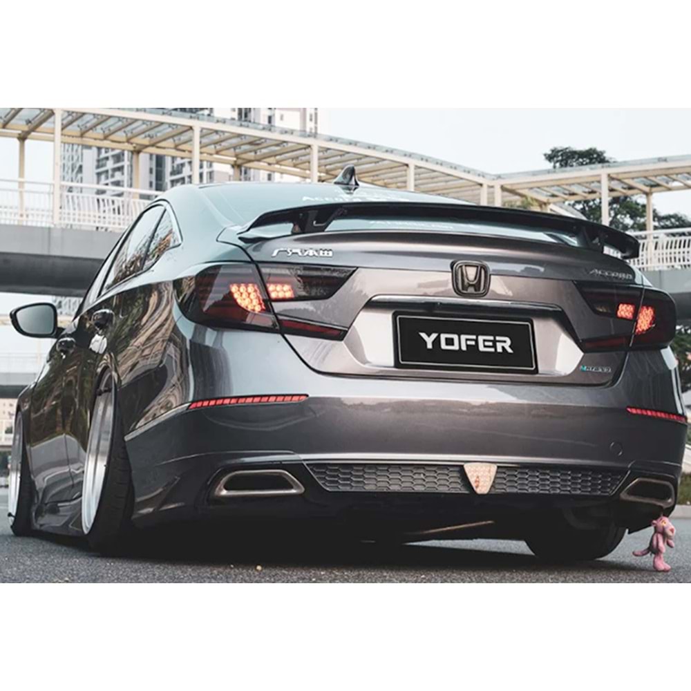 Honda Accord 11 2023+ - Spoiler, Yosef V2 Stil, Bagaj Üzeri, Piano Black Boyalı Ürün Yüzeyi, ABS, Set
