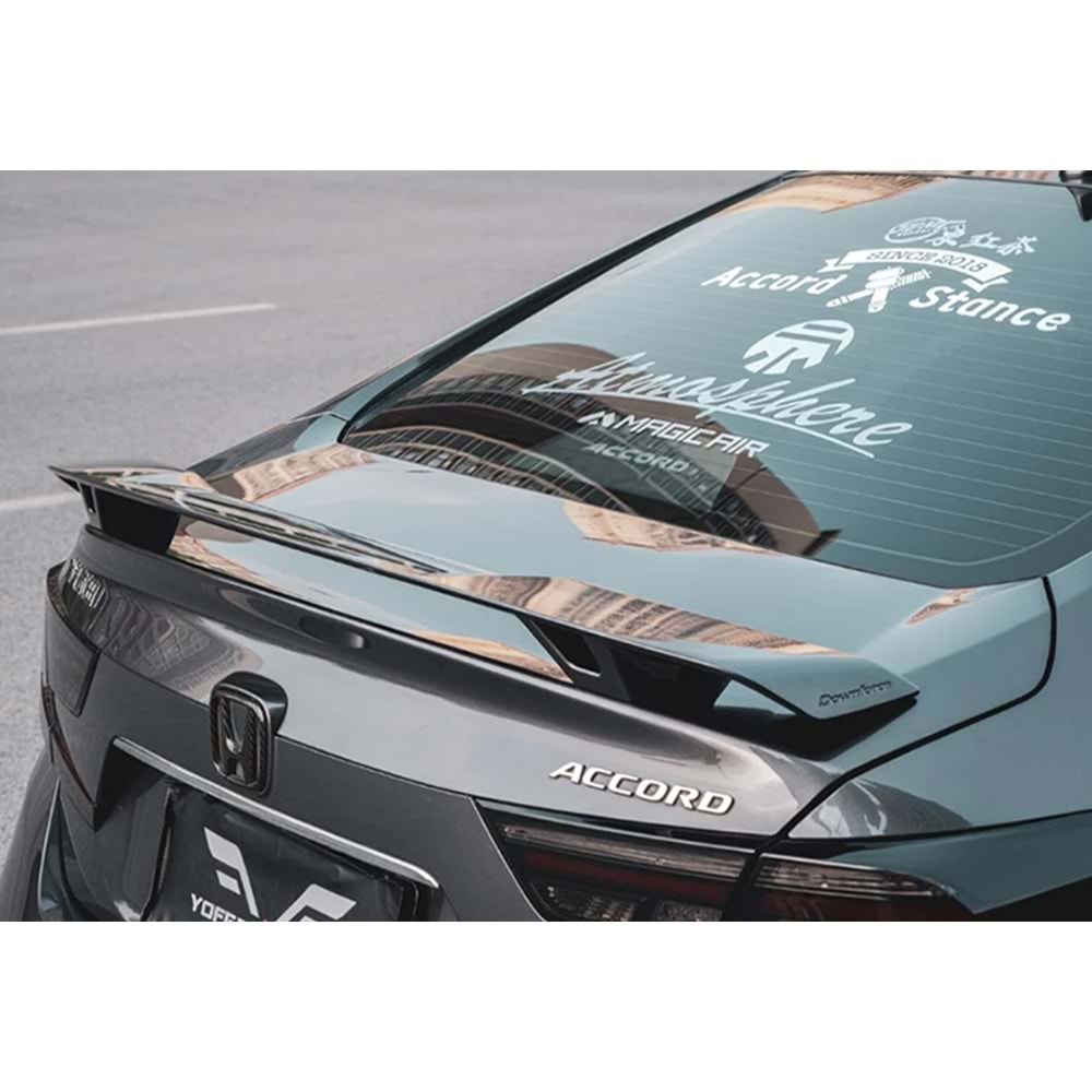 Honda Accord 11 2023+ - Spoiler, Yosef V2 Stil, Bagaj Üzeri, Piano Black Boyalı Ürün Yüzeyi, ABS, Set