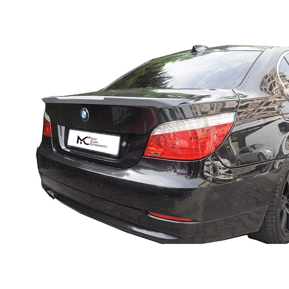 BMW E60 2003+ - Spoiler M4 V2 Stil Bagaj Üzeri, İşlemsiz Ham Yüzey ABS