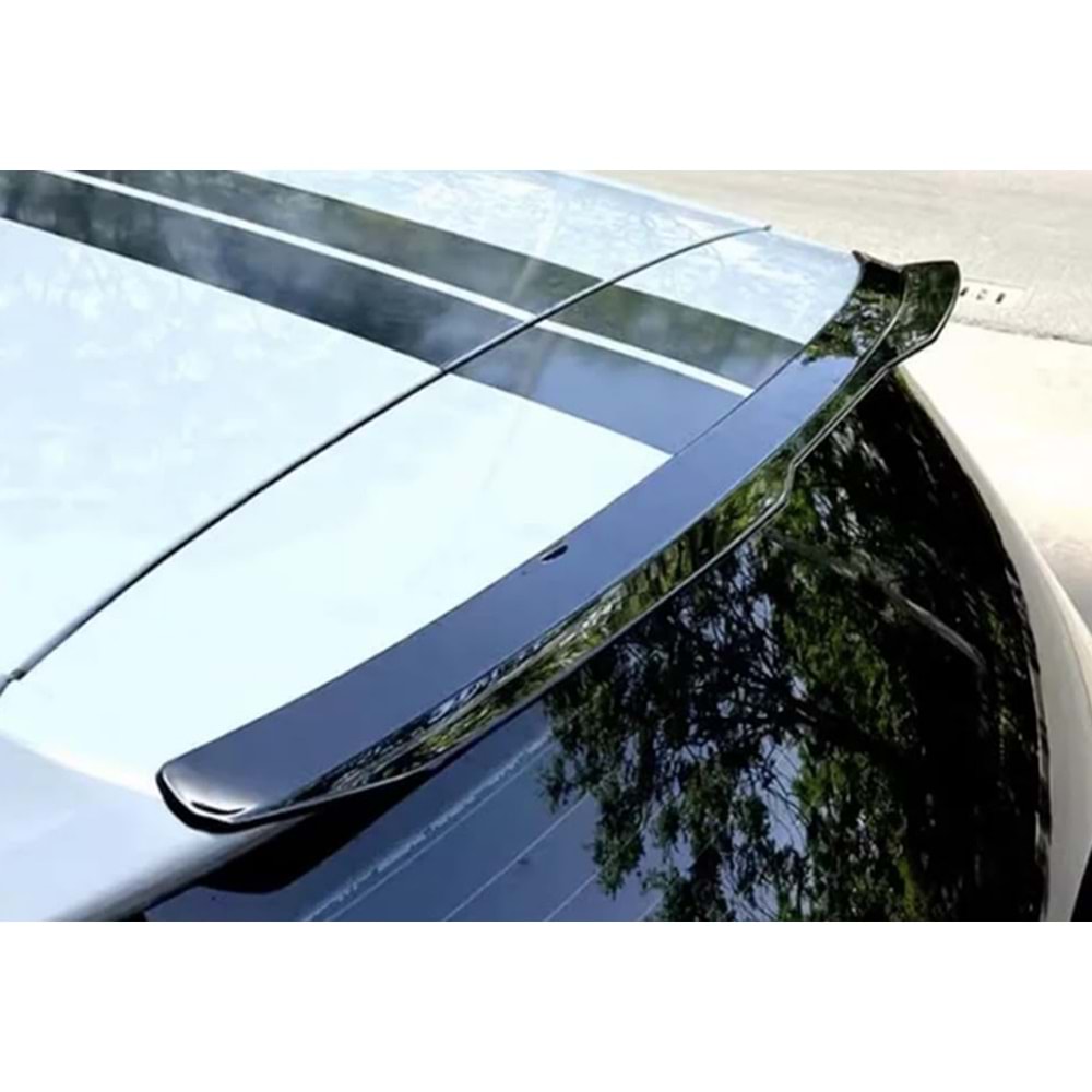 Renault Clio 4 2012+ - Spoiler, RS Cap V2 Stil, Tavan Üzeri, Piano Black Ürün Yüzeyi, ABS