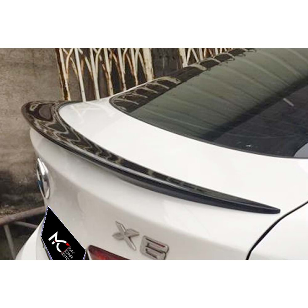 BMW F16 2014+ - Spoiler Oem V2 Stil Anatomik Bagaj Üzeri, Piano Black Boyalı Ürün Yüzeyi ABS