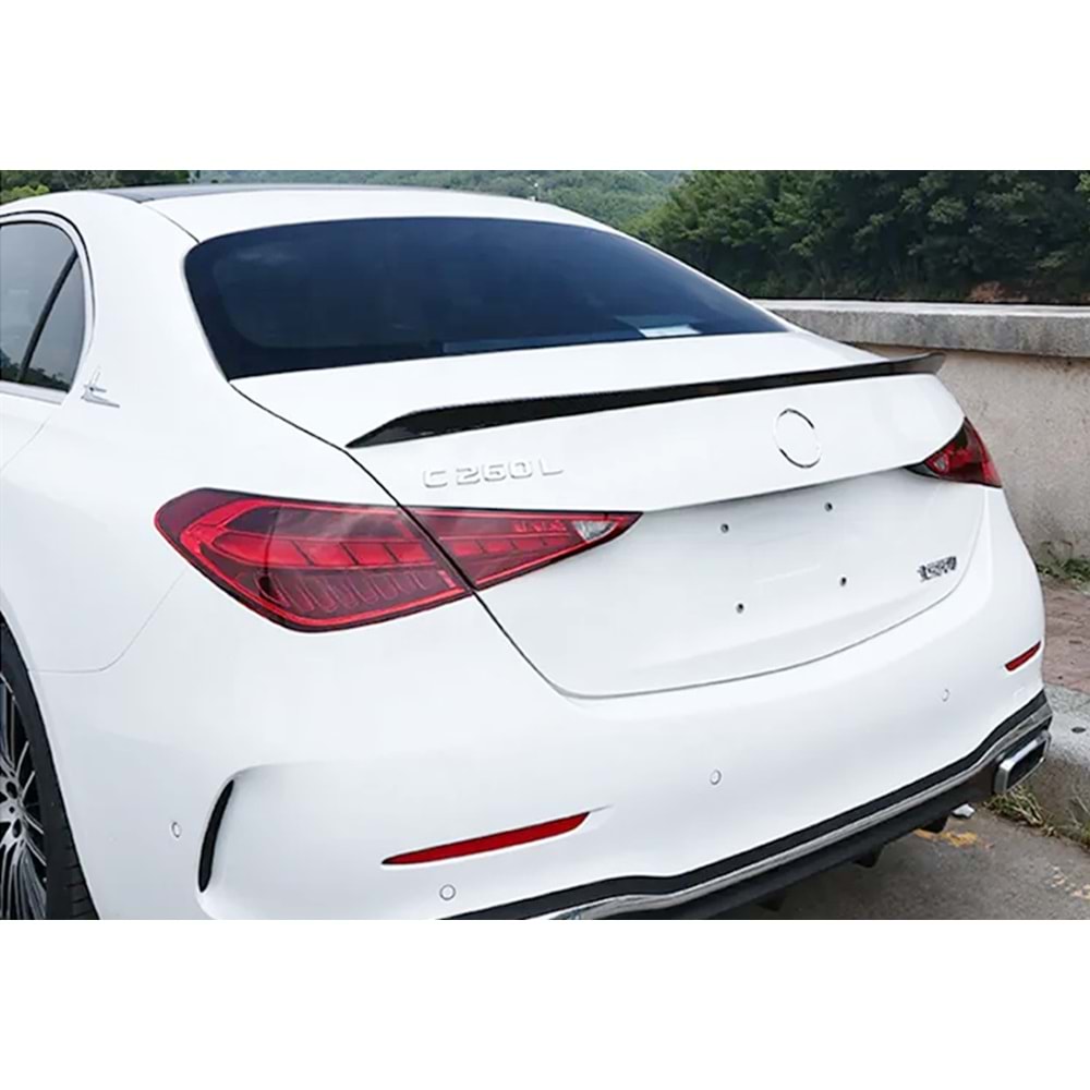 M. Benz W206 2021+ - Spoiler AMG C63 V2 Stil Anatomik Bagaj Üzeri, Piano Black Painted Product Surface BABS