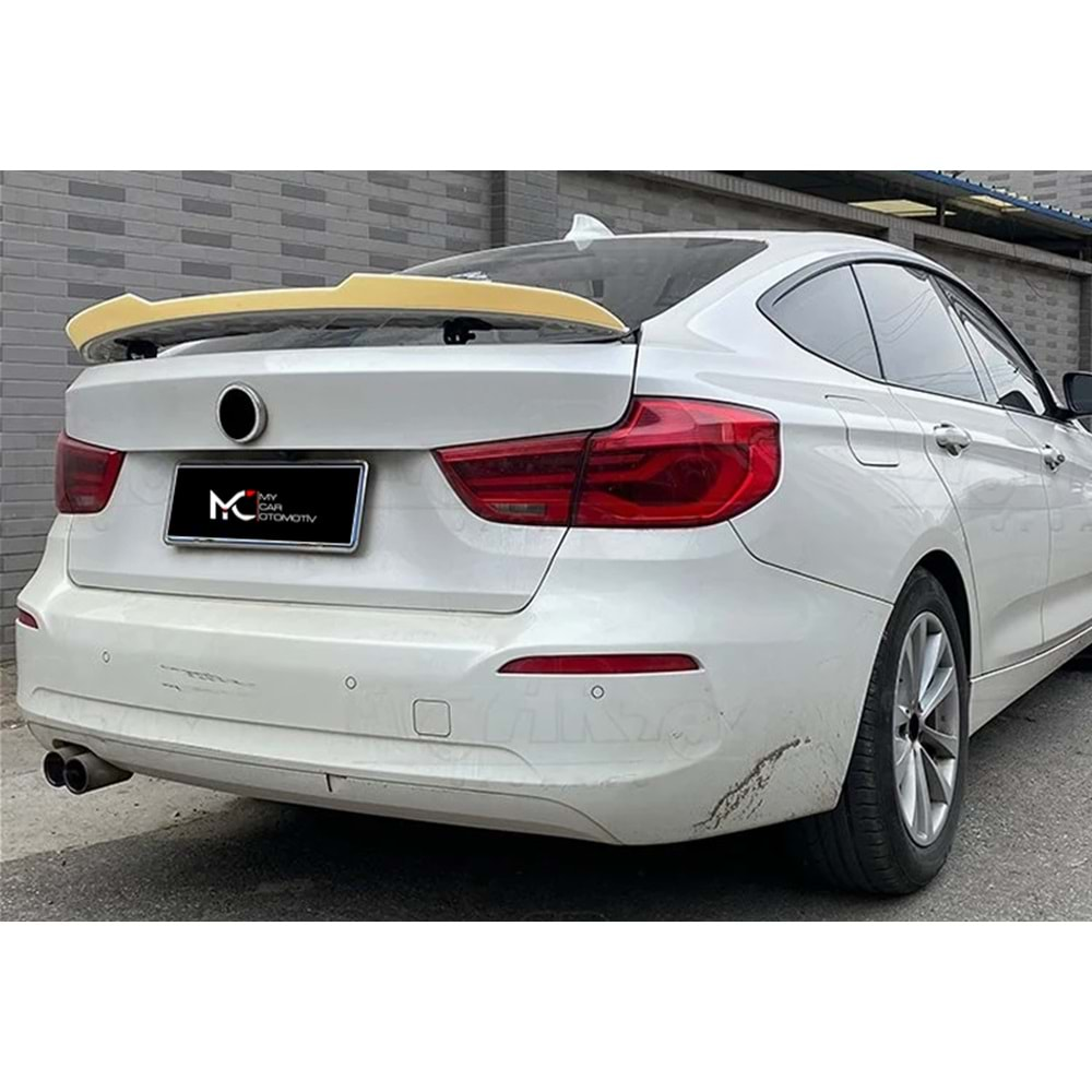 BMW F34 2012+ - Spoiler M4 V2 Stil Bagaj Üzeri, Piano Black Boyalı Ürün Yüzeyi ABS