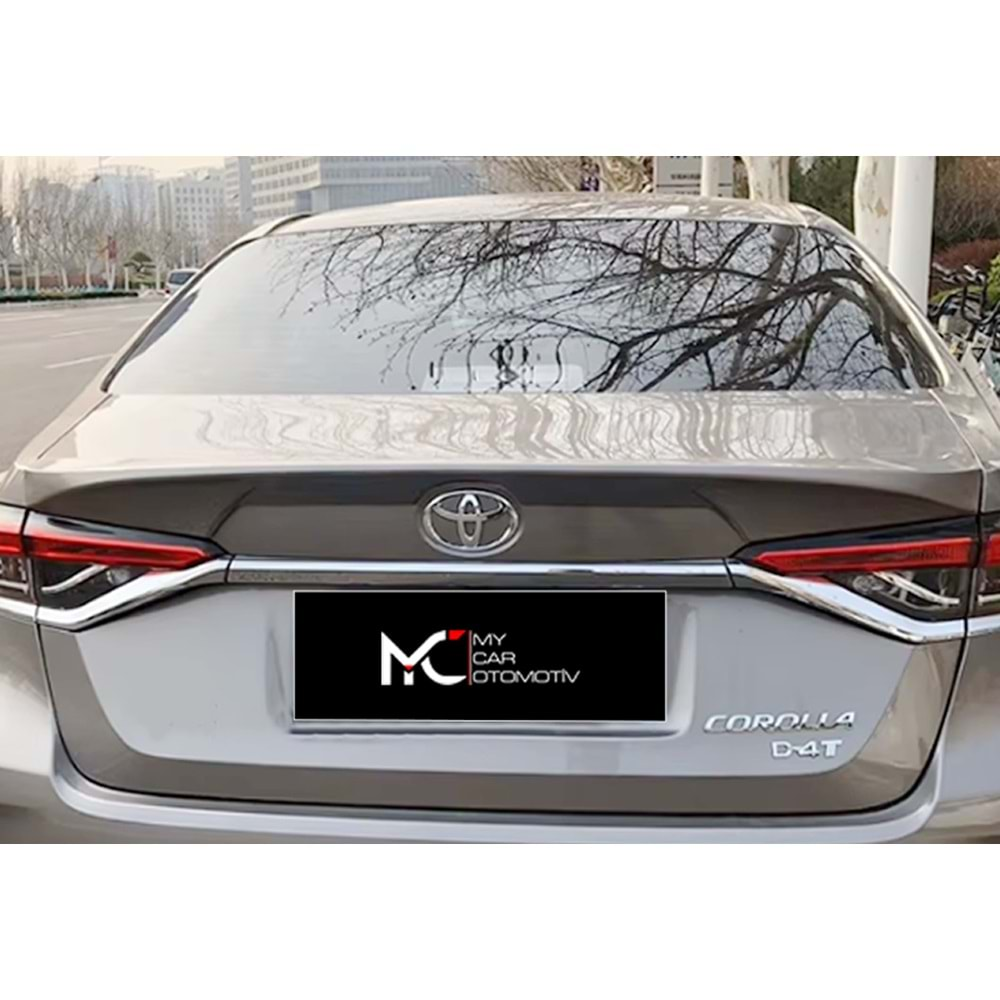 Toyota Corolla 12 2018+ - Spoiler TRD V2 Stil, Bagaj Üzeri, Piano Black Boyalı Ürün Yüzeyi, ABS