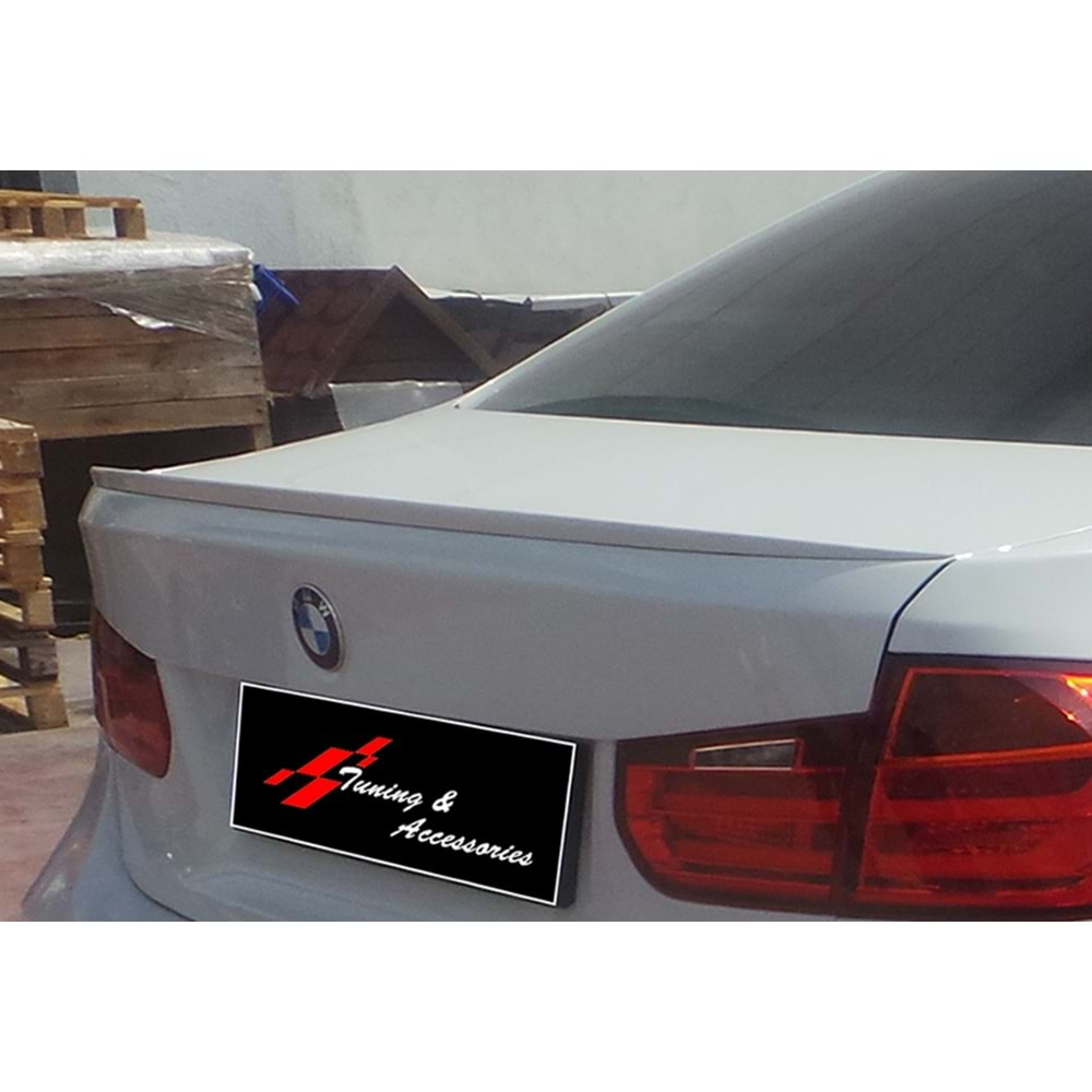 BMW F30 2012+ - Spoiler M3 V1 Stil, Bagaj Üzeri, İşlem Yapılmamış Ham Ürün Yüzeyi, ABS