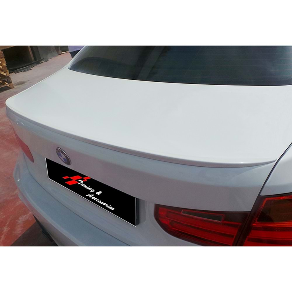 BMW F30 2012+ - Spoiler M3 V1 Stil, Bagaj Üzeri, İşlem Yapılmamış Ham Ürün Yüzeyi, ABS