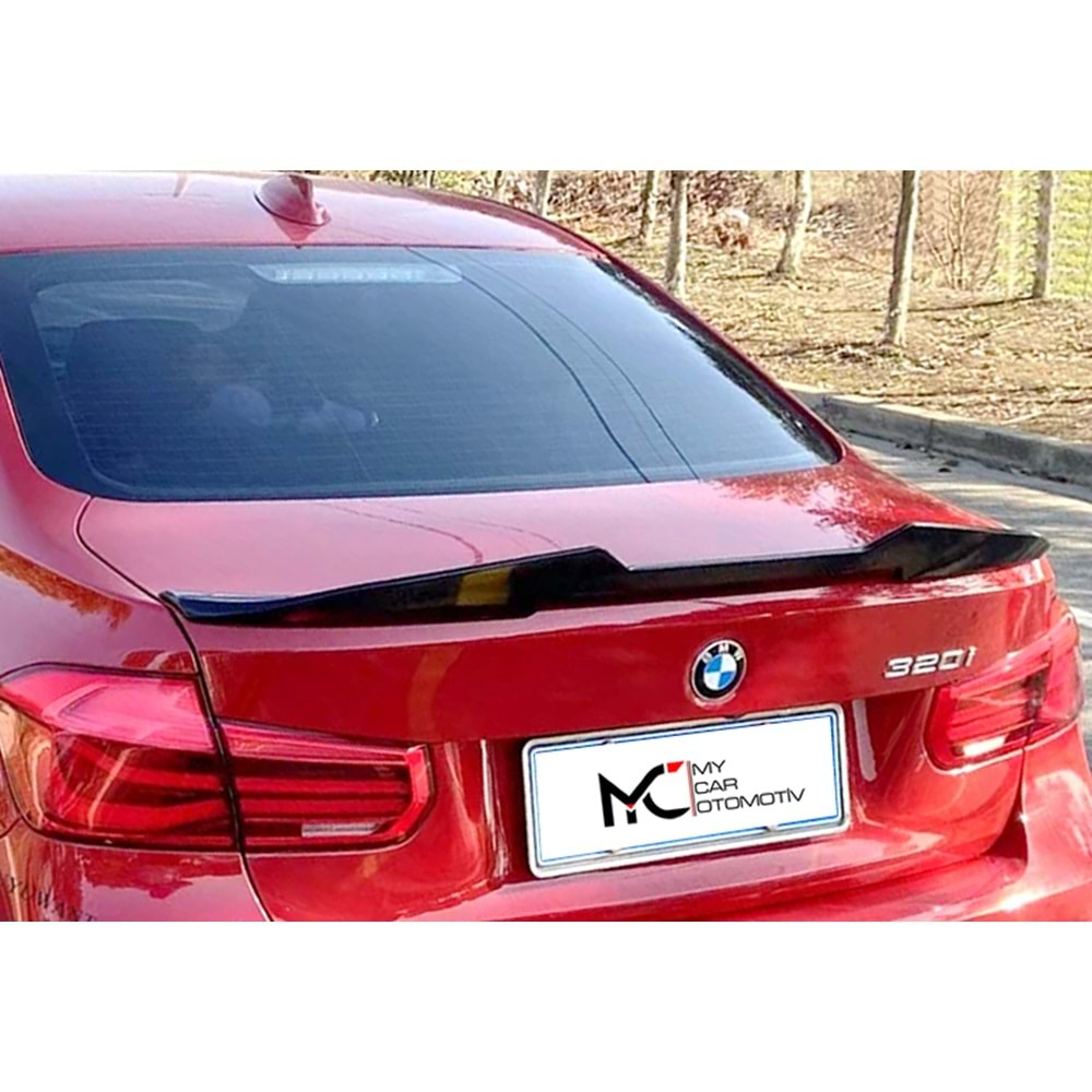 BMW F30 2012+ - Spoiler PSM V1 Stil Bagaj Üzeri, Piano Black Boyalı Ürün Yüzeyi ABS