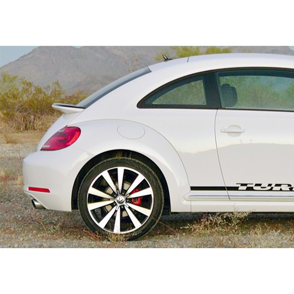 VW New Beetle A5 2011+ - Spoiler Oem Stil Cam Altı, Piano Black Boyalı Ürün Yüzeyi ABS