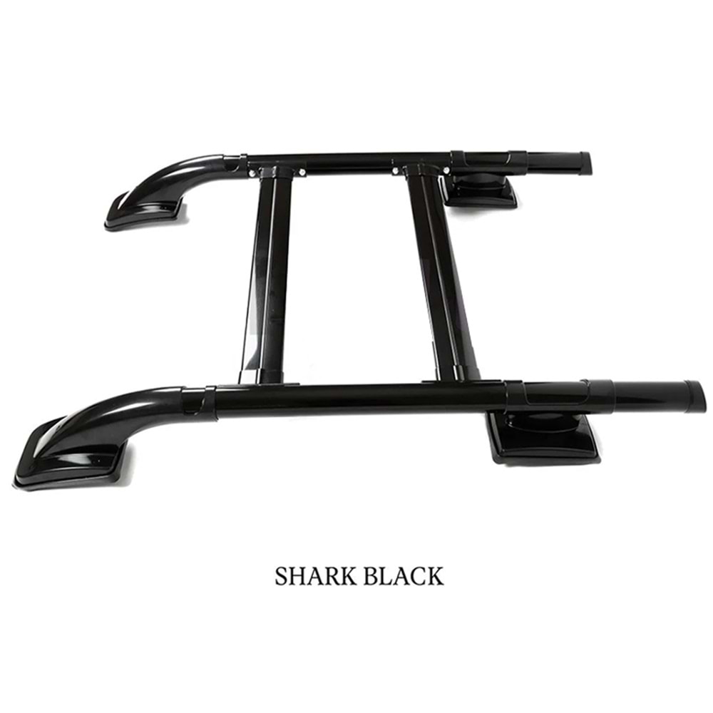 Nissan Navara 3 2014+ - Tavan Çıtası/Üst Shark V1 Stil, Mat Siyah Ürün Yüzeyi, Alm., Set