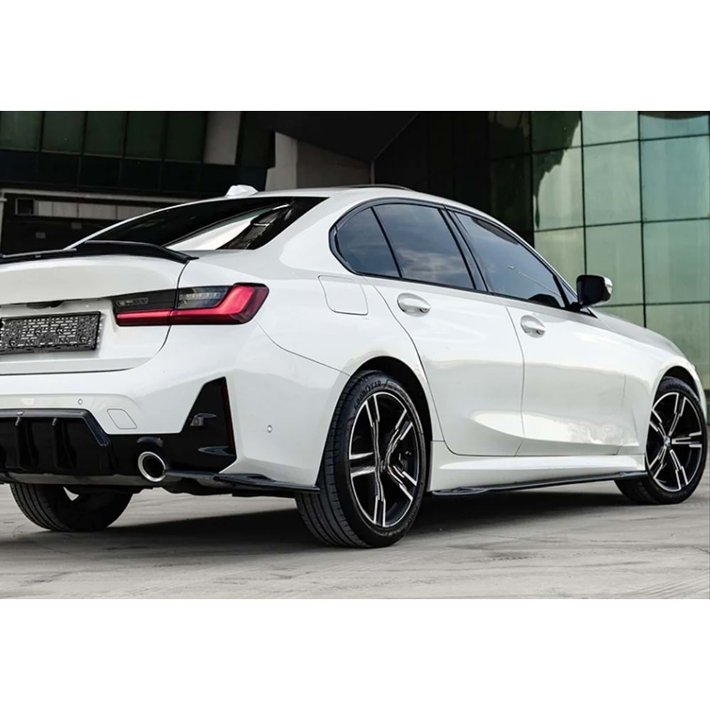 BMW G20 2020+ - Marşpiyel/Alt Çıta, A Plus M Pack V1 Stil, Piano Black Parlak Ürün Yüzeyi, Vakum, Set
