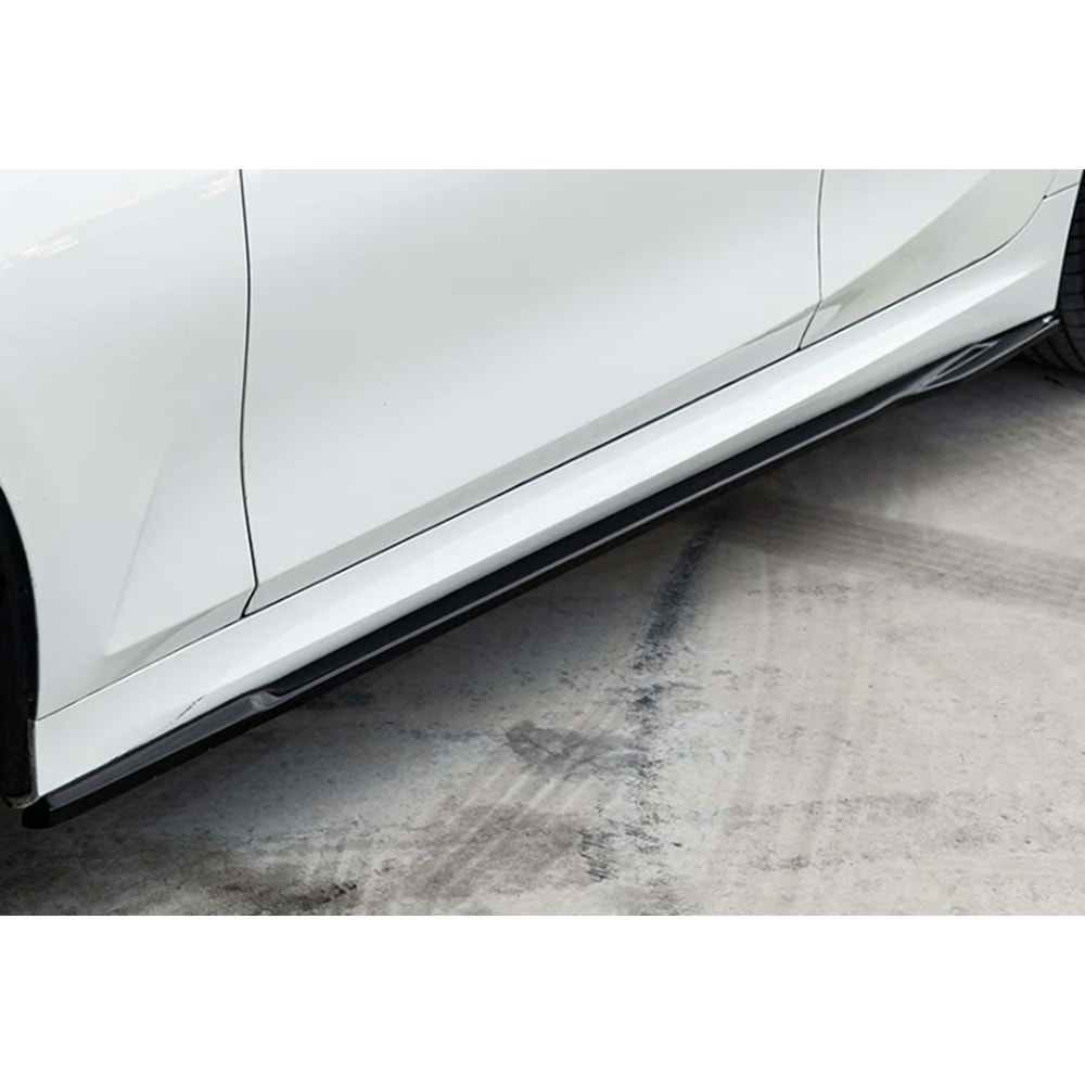 BMW G20 2020+ - Marşpiyel/Alt Çıta, A Plus M Pack V1 Stil, Piano Black Parlak Ürün Yüzeyi, Vakum, Set