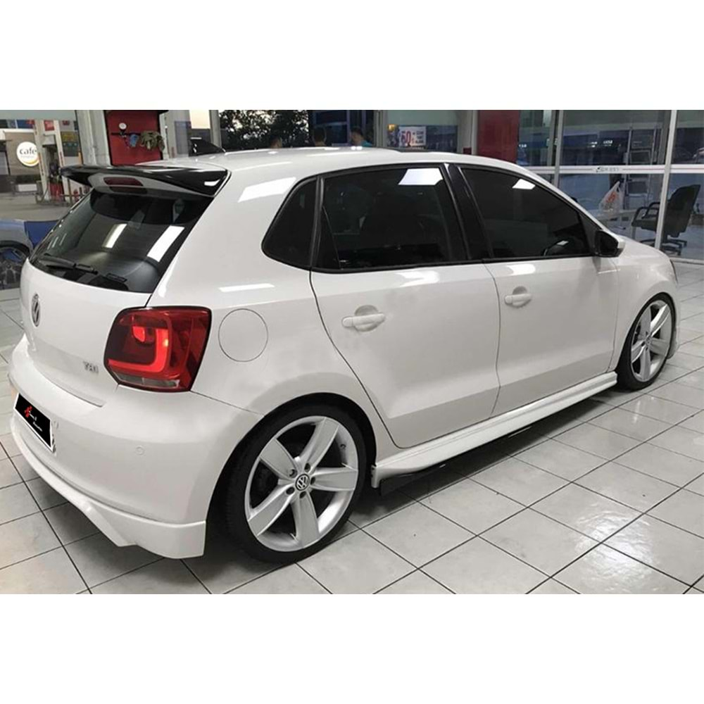 VW Polo Mk5 2009+ - Marşpiyel Aero Stil, İşlem Yapılmamış Ham Ürün Yüzeyi, Vakum, Set