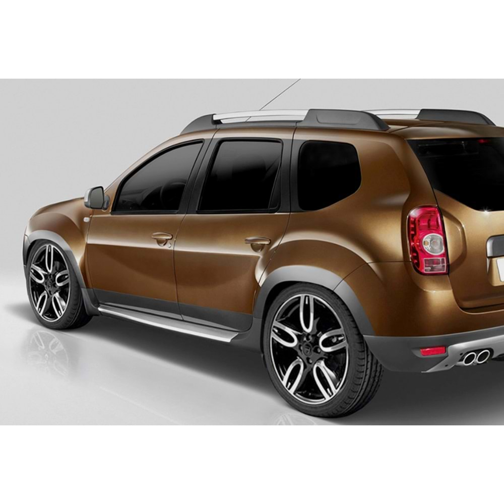 Dacia Duster 1 2009+ - Marşpiyel Oem Stil, Mat Gri Vakum Set