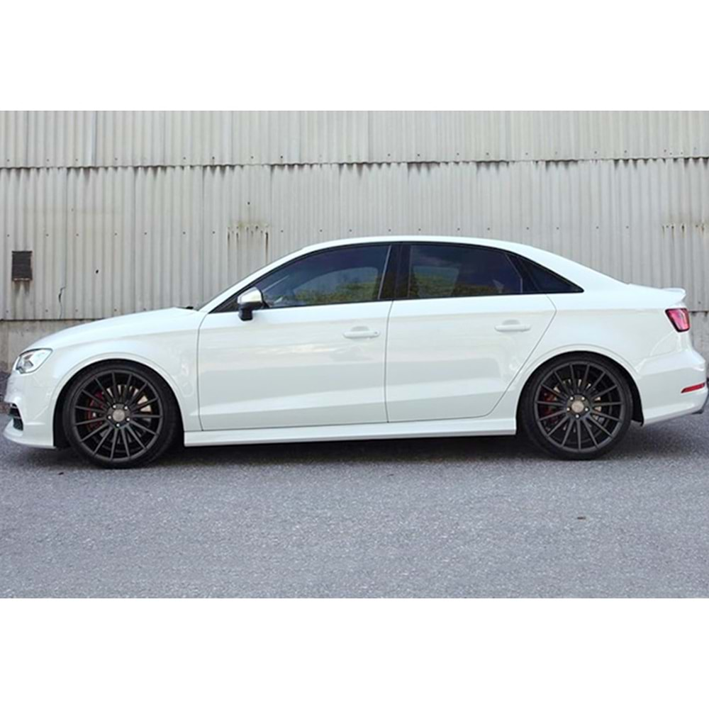 Audi A3 8V S 2012+ - Marşpiyel S3 Stil, İşlemsiz Ham Yüzey Vakum Set