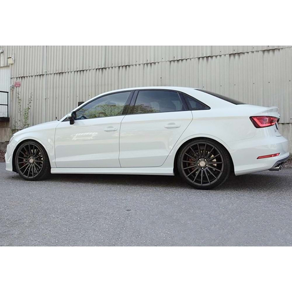 Audi A3 8V S 2012+ - Marşpiyel S3 Stil, İşlemsiz Ham Yüzey Vakum Set