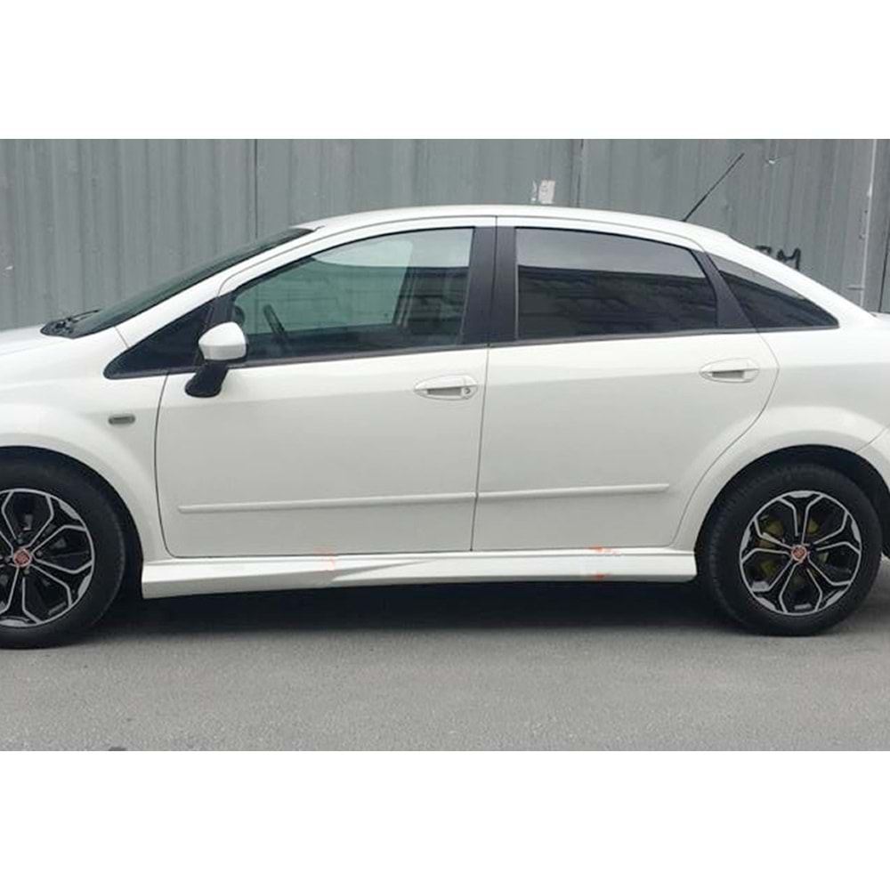 Fiat Linea 2007+ - Marşpiyel Abarth Stil, İşlemsiz Ham Yüzey Vakum Set