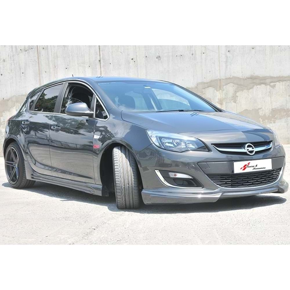 Opel Astra J 2009+ - Marşpiyel Sport Stil, İşlemsiz Ham Yüzey Vakum Set