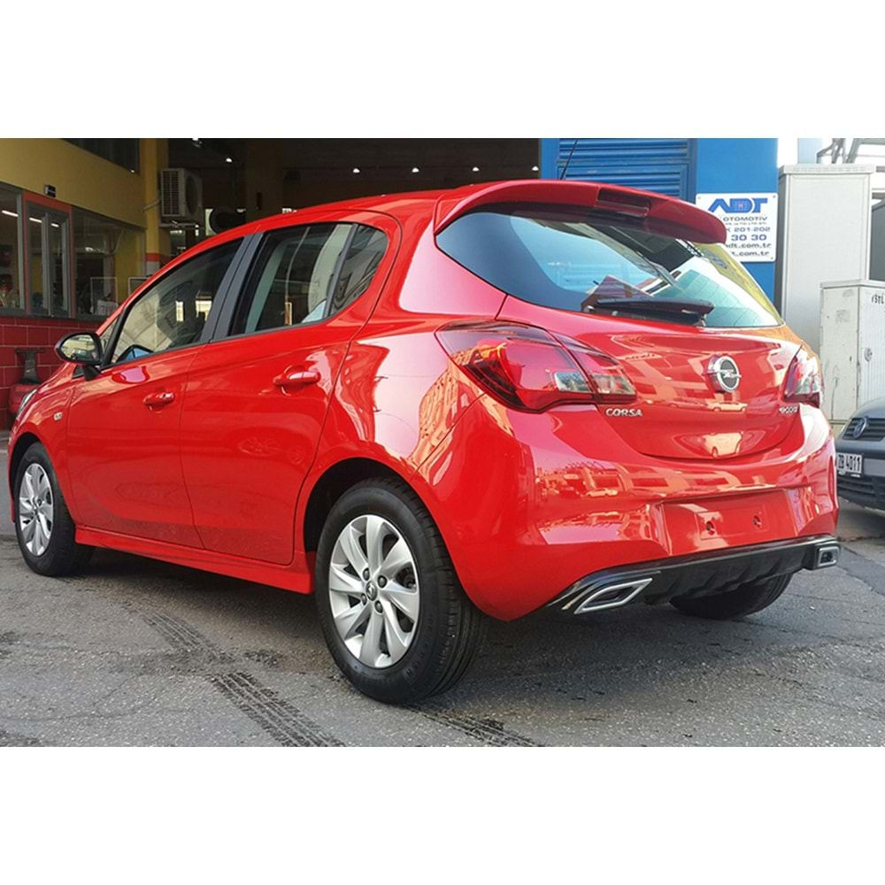 Opel Corsa E 2014+ - Marşpiyel OPC Line Stil, İşlemsiz Ham Yüzey Vakum Set