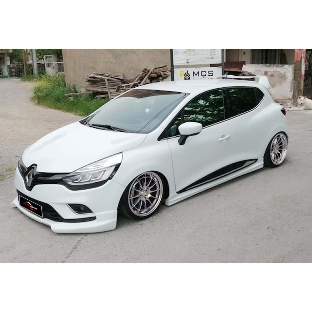 Renault Clio 4 2012+ - Marşpiyel RS Stil, İşlemYapılmamış Ham Ürün Yüzeyi, Vakum, Set